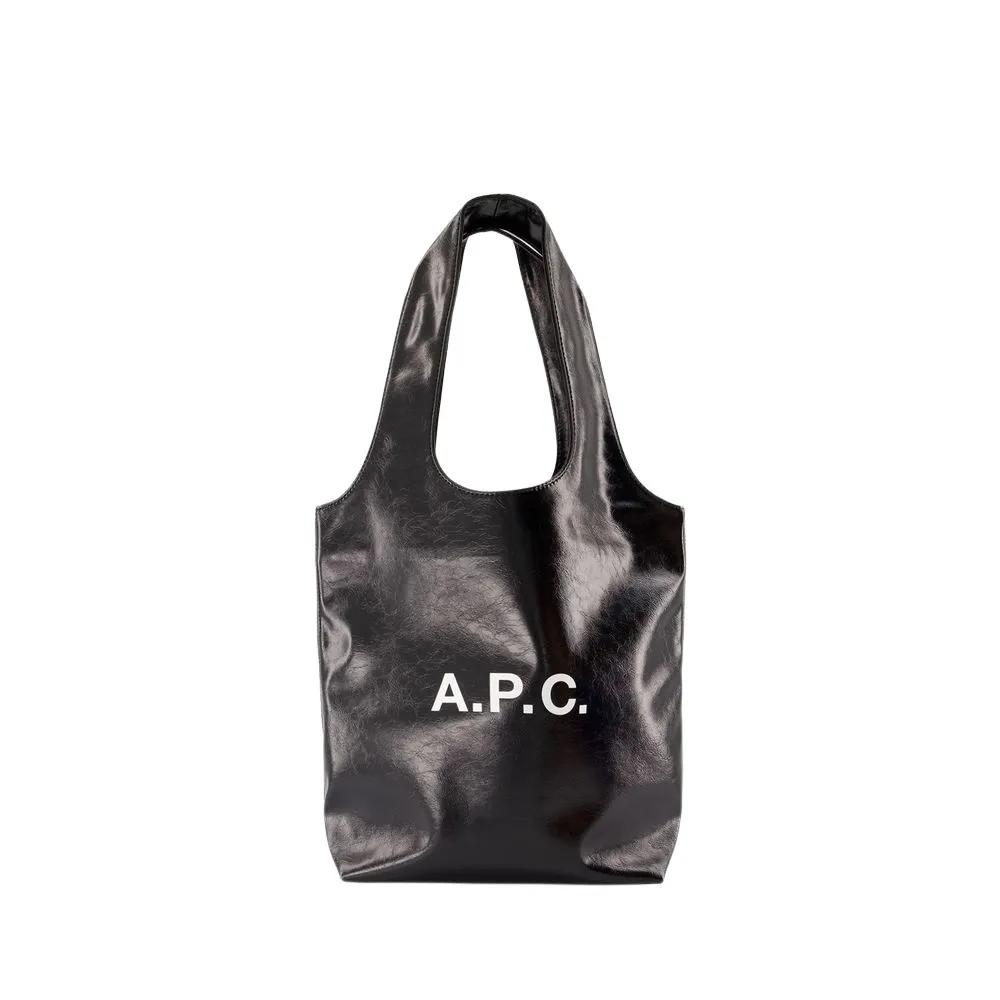 A.P.C. Tote - Ninon Small Shopper Bag - Synthetic - Black - Gr. unisize - in Schwarz - für Damen