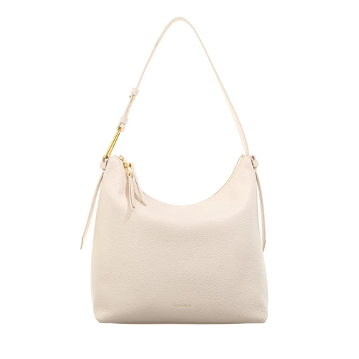 Coccinelle Coccinellemalory Lambskin White Hobo Bag