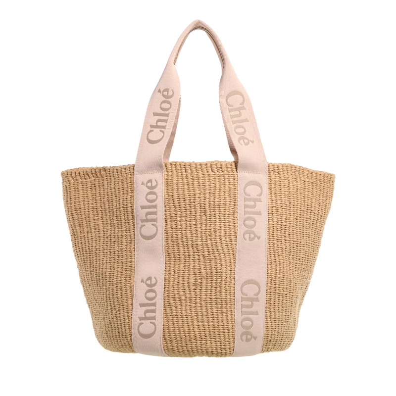 Chloé Korbtasche Woody Blushy Beige