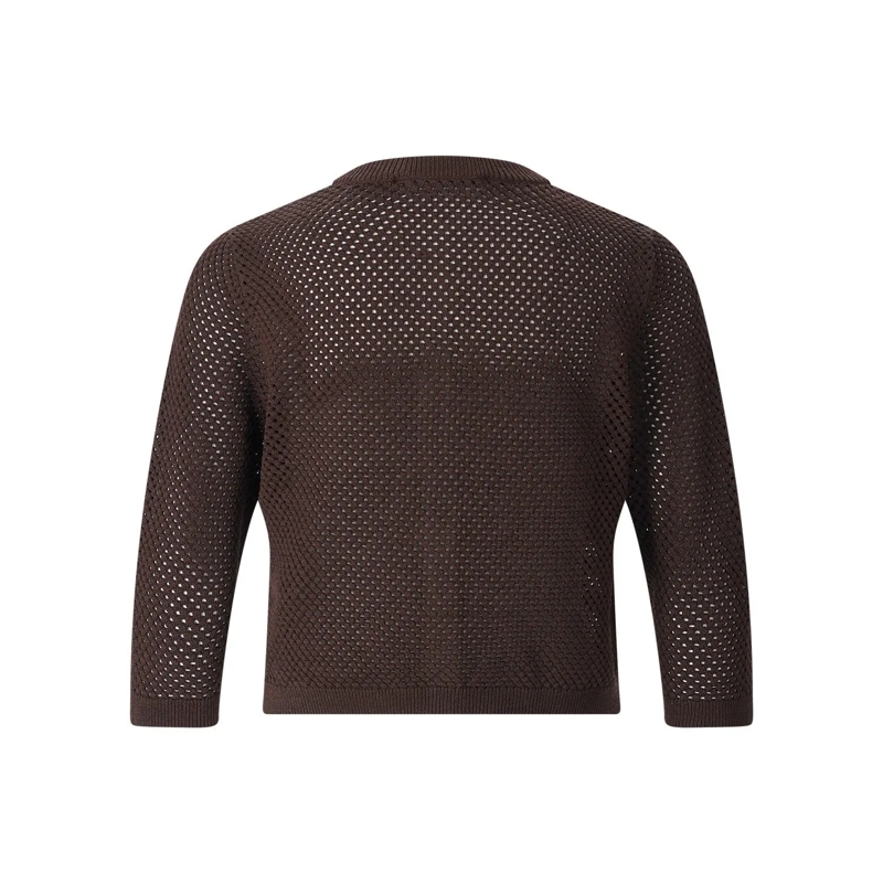 windsor. Strickjacke Strickjacke aus Material-Mix braun(Image 2)