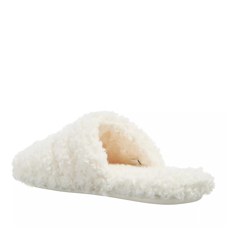 White clearance mule slippers