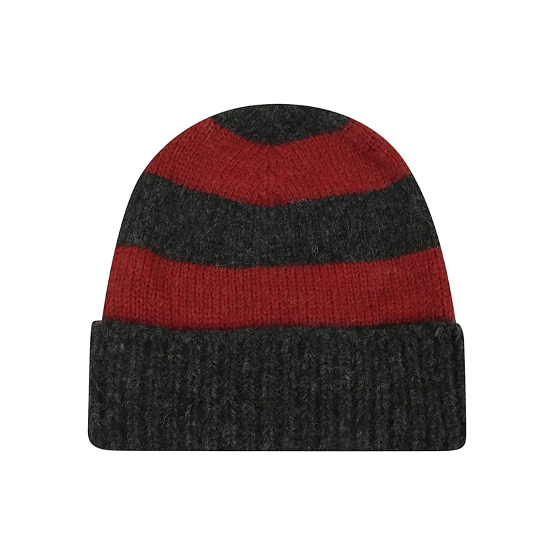Alanui Hoed Multicolor Knitted Hat With Ribbed Cuff Multicolor