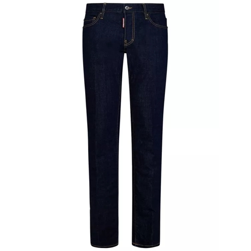 Dsquared2 Low-Rise Slim-Fit Jeans Blue Jeans