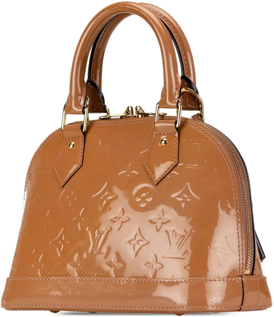 Louis Vuitton Crossbody bags 2013 Monogram Vernis Alma BB in bruin