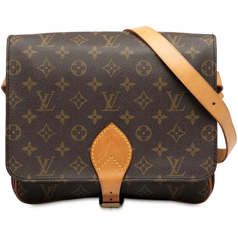 Louis Vuitton Schultertasche Monogram Cartouchiere GM braun