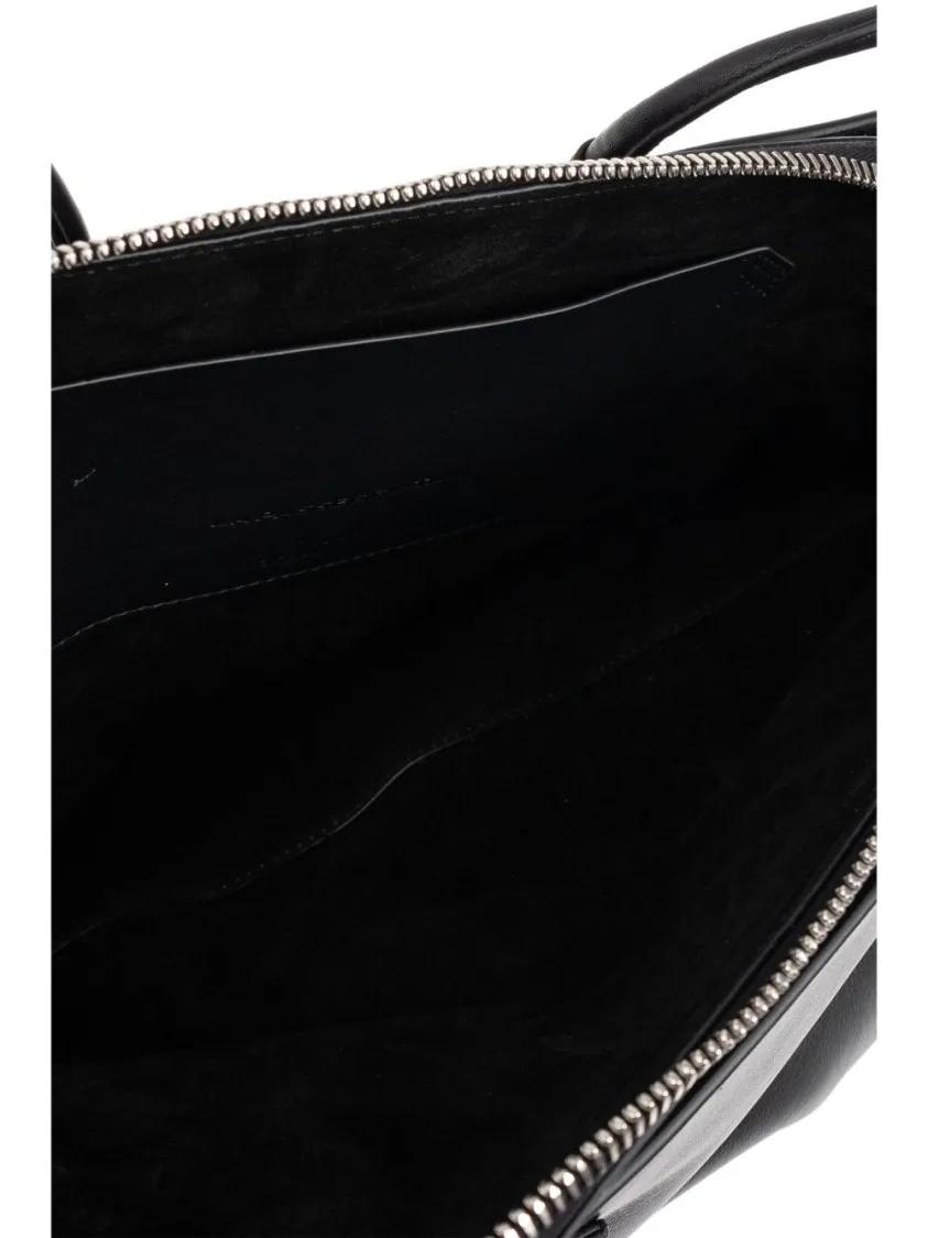 The Attico Crossbody bags Black Handbag With Spacious Interior in zwart