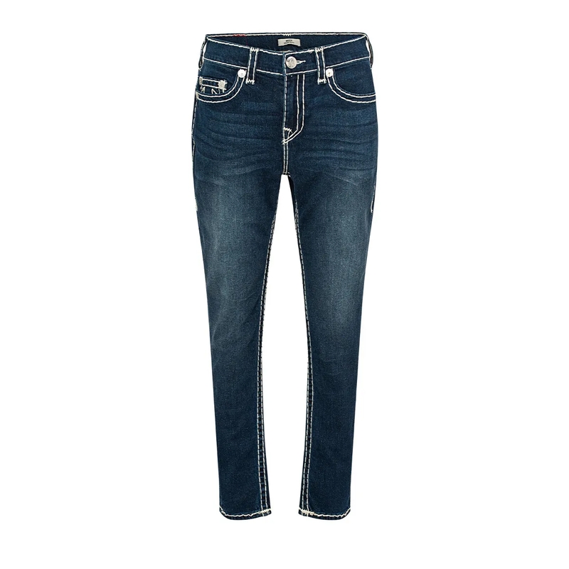 True Religion Skinny-Leg-Jeans Jeans ROCCO- Modell: Rocco- Super-T- Weiße Zie blau