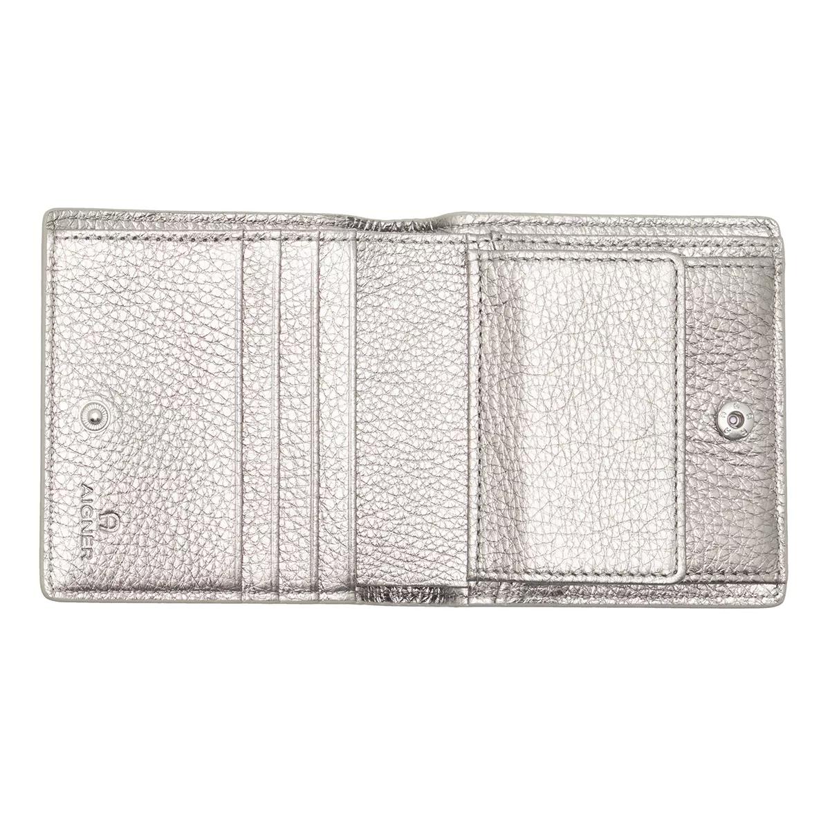 AIGNER Leel Silver Coloured Bi Fold Wallet