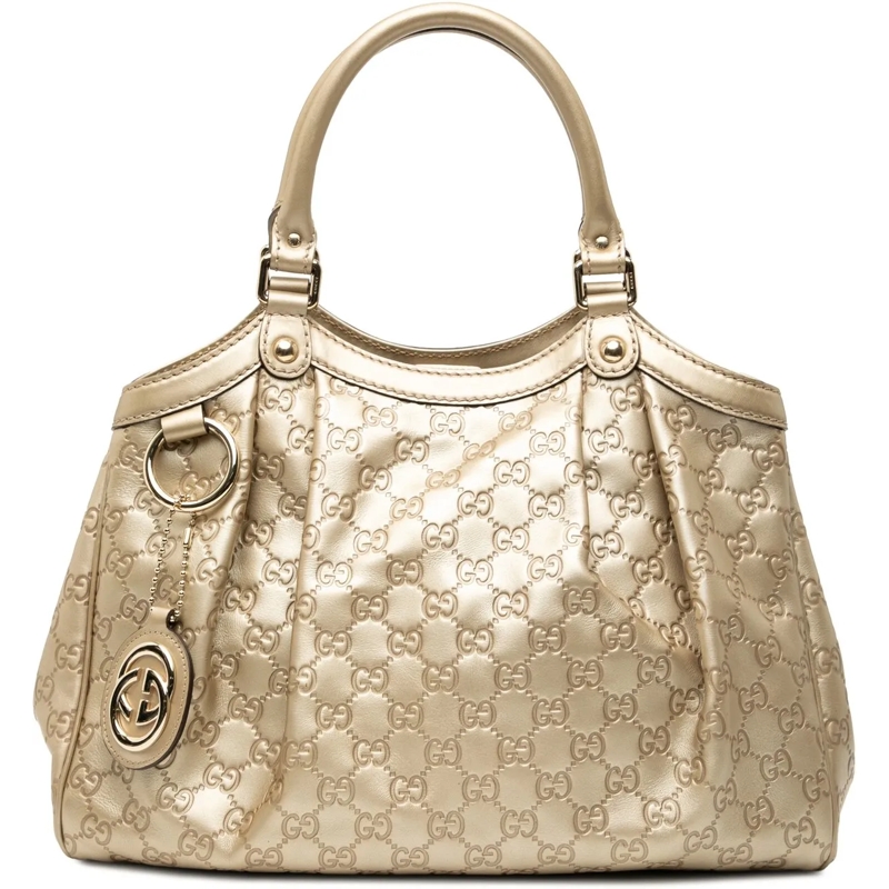 Gucci Shopper Medium Guccissima Sukey Tote gold