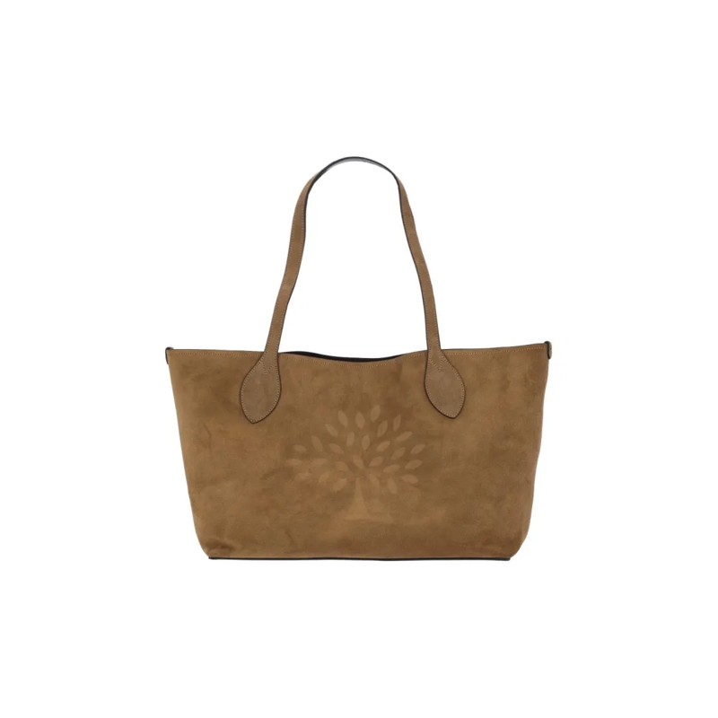 Mulberry Draagtas "Tree" Tote Bag, In Brown Suede Brown