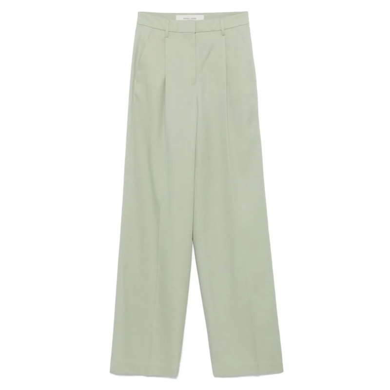 Golden Goose  Sage Green Relaxed Fit Trousers With Functional Po Green