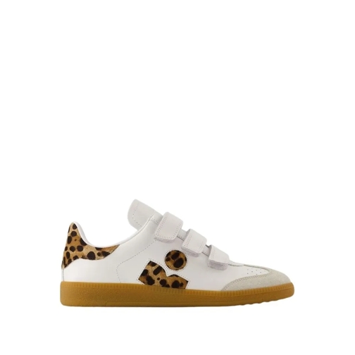 Isabel Marant Beth Sneakers - Leather - Leopard Print White scarpa da ginnastica bassa