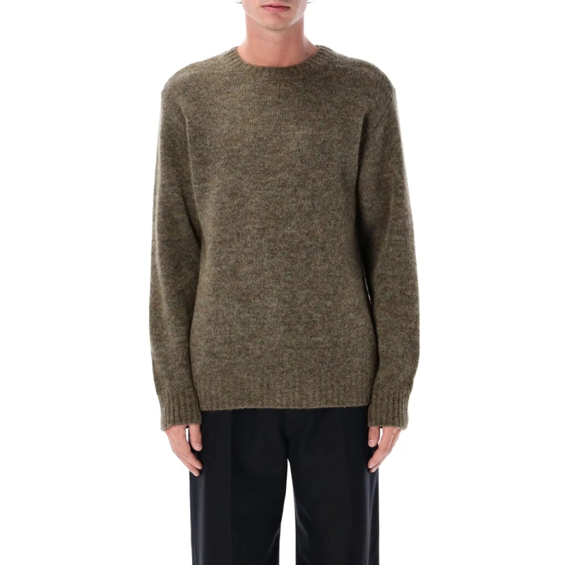 A.P.C. Pull Lucas Alpaca Blend Crew Neck Sweater Grey