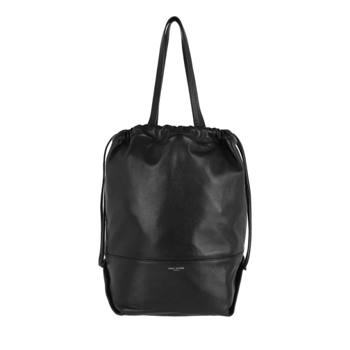 Saint Laurent Teddy Shopping Bag Leather Black Shopping Bag