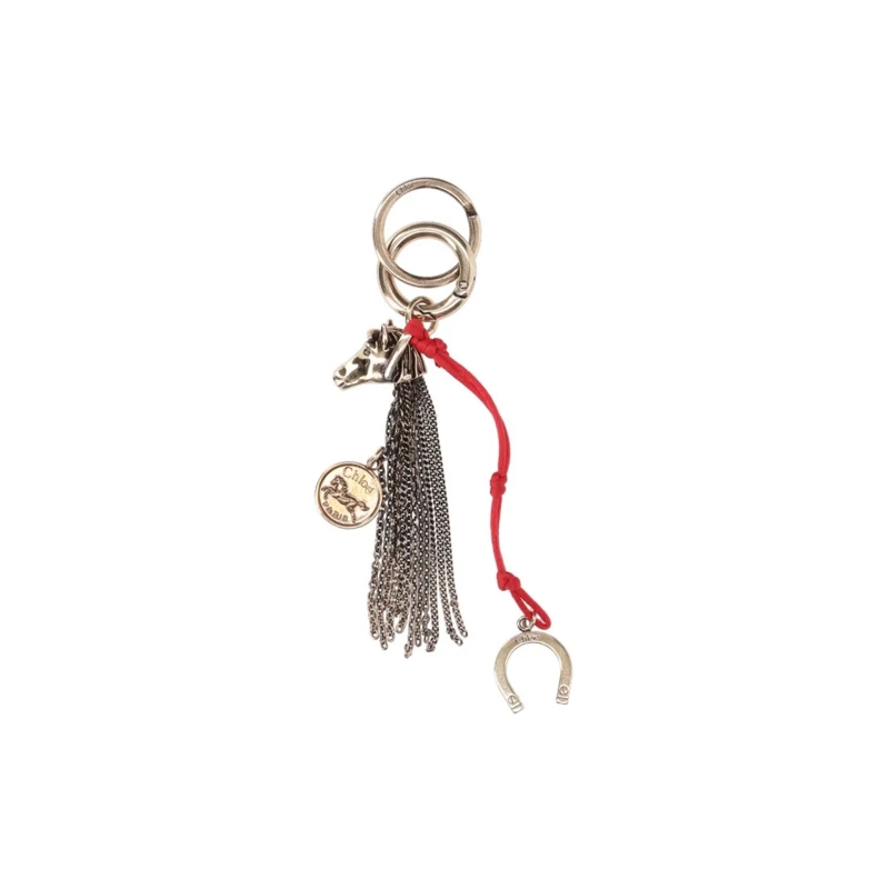 Chloé  "Horse" Keychain Charm Gold-Plated Brass Gold