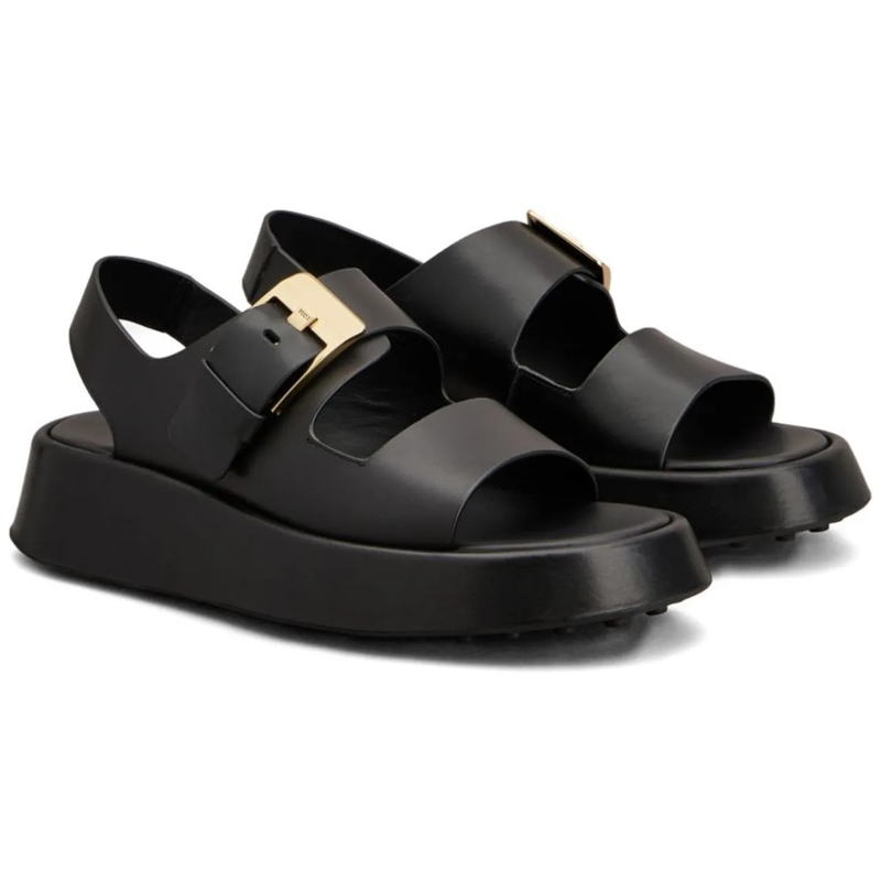 Tod's Sandalen Flat Shoes Nero schwarz(Image 4)