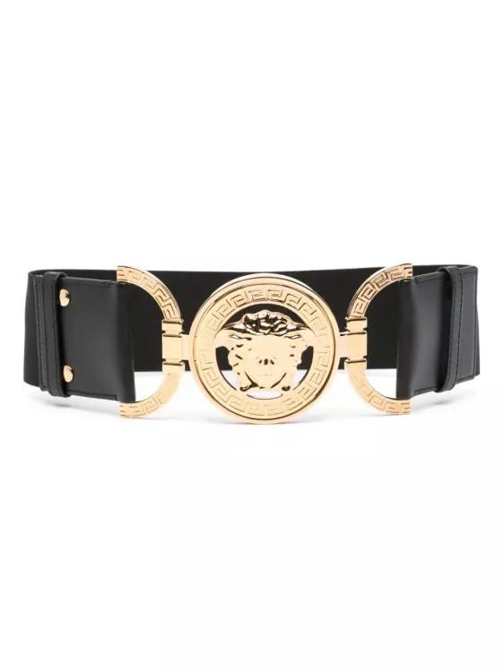 Versace Gürtel - Medusa%2795 Black Belt - Gr. XS - in Schwarz - für Damen