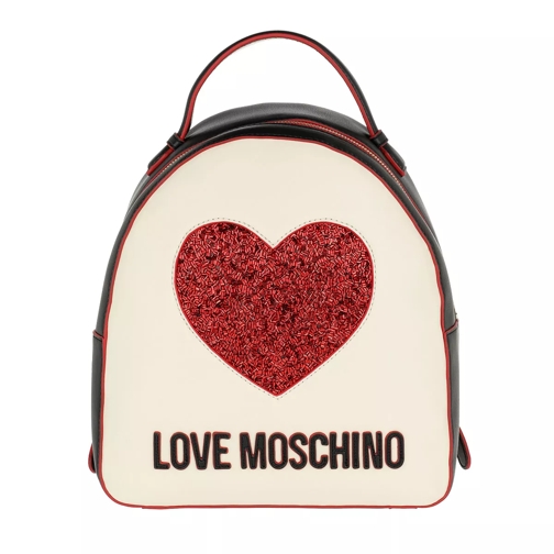 Love Moschino Back To School Backpack Black/Ivory Rucksack