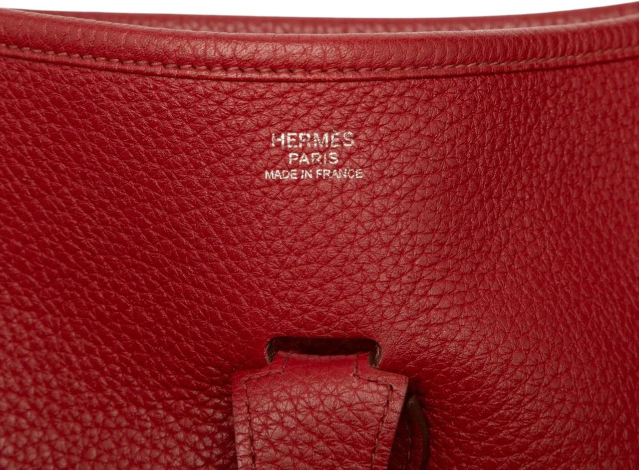 Thumbnail - Hermès Hobo Bags - Togo Evelyne III 33 - Gr. unisize - in Rot - für Damen