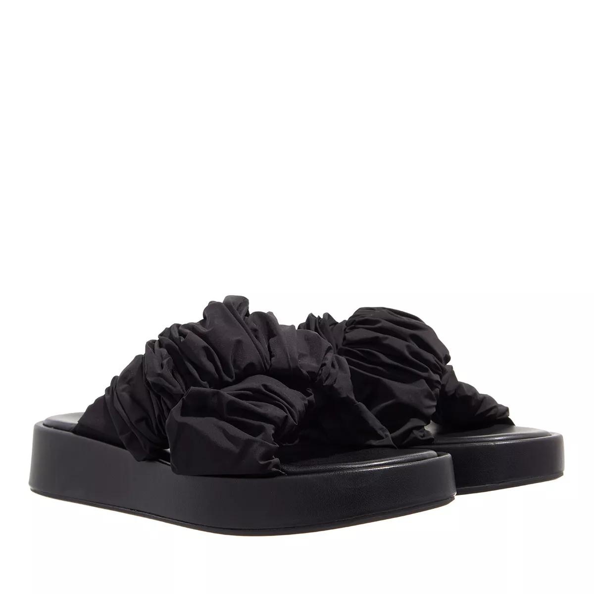 Steve madden bow slides hot sale black