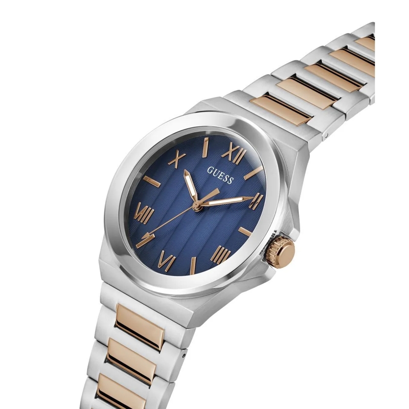 Guess Quarzuhr Quarz-Analoguhr Vinyl silber(Image 6)