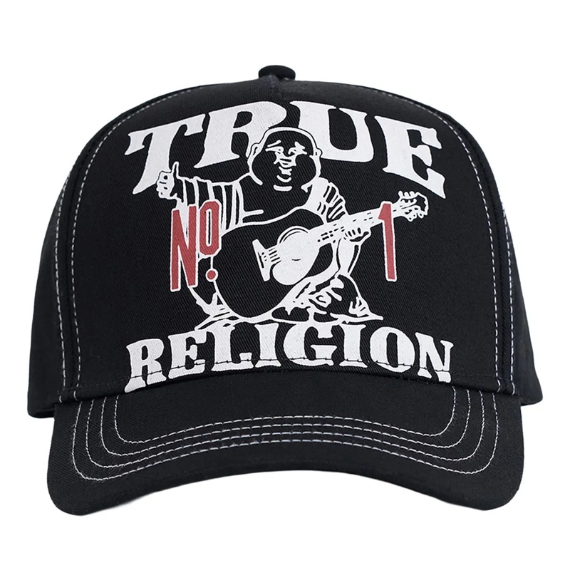 True Religion Hut - Verstellbare Riemen am Hinterkopf- Verstärktes  schwarz(Image 4)