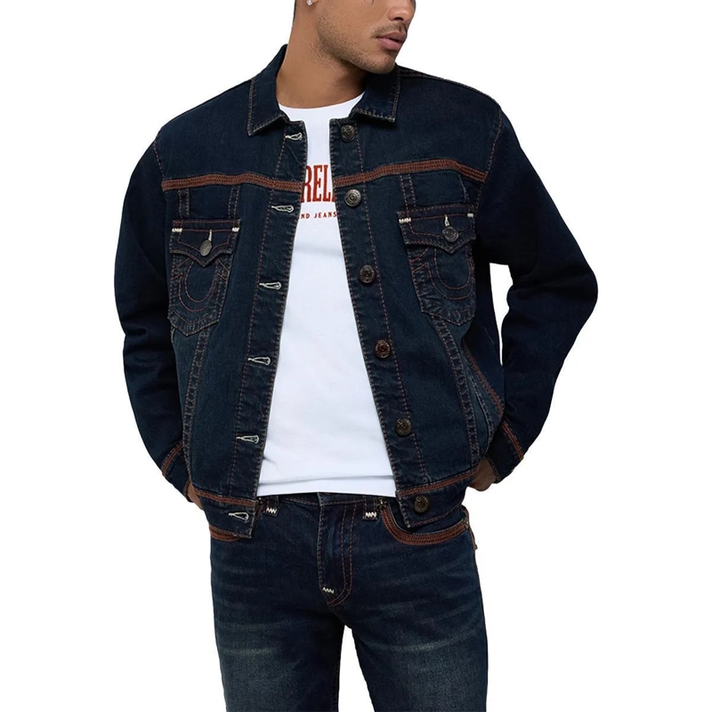 True Religion Jeansjacke Jeansjacke blau(Image 3)