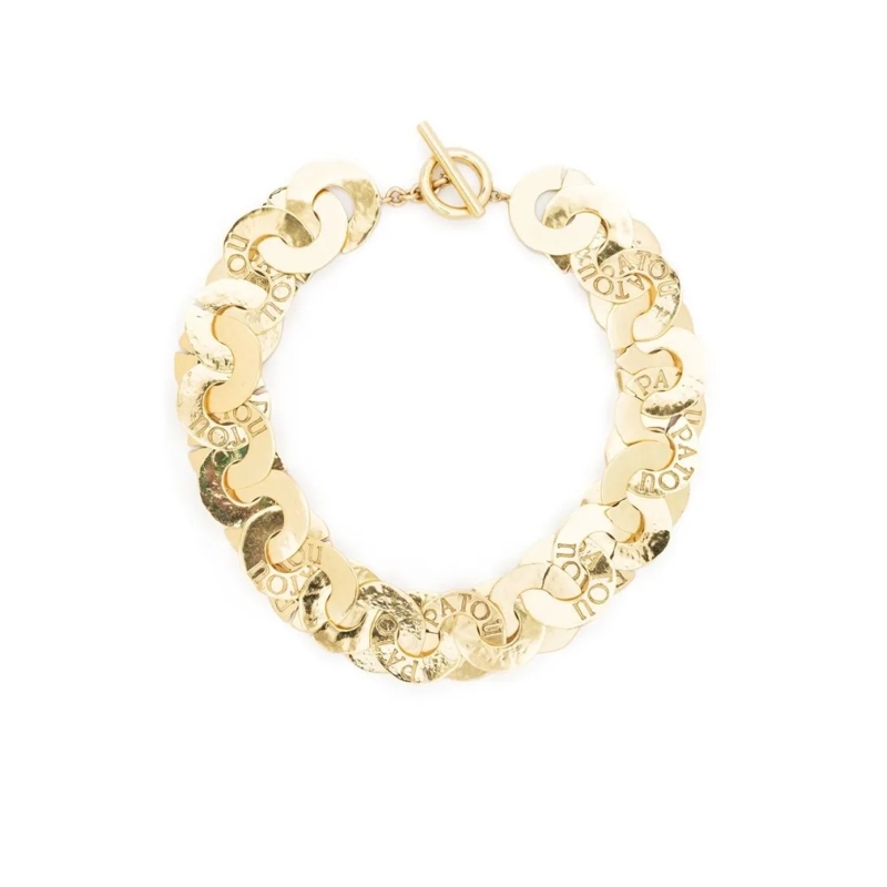 Patou Mittellange Halskette Logo-Engraved Coin Necklace Not Applicable