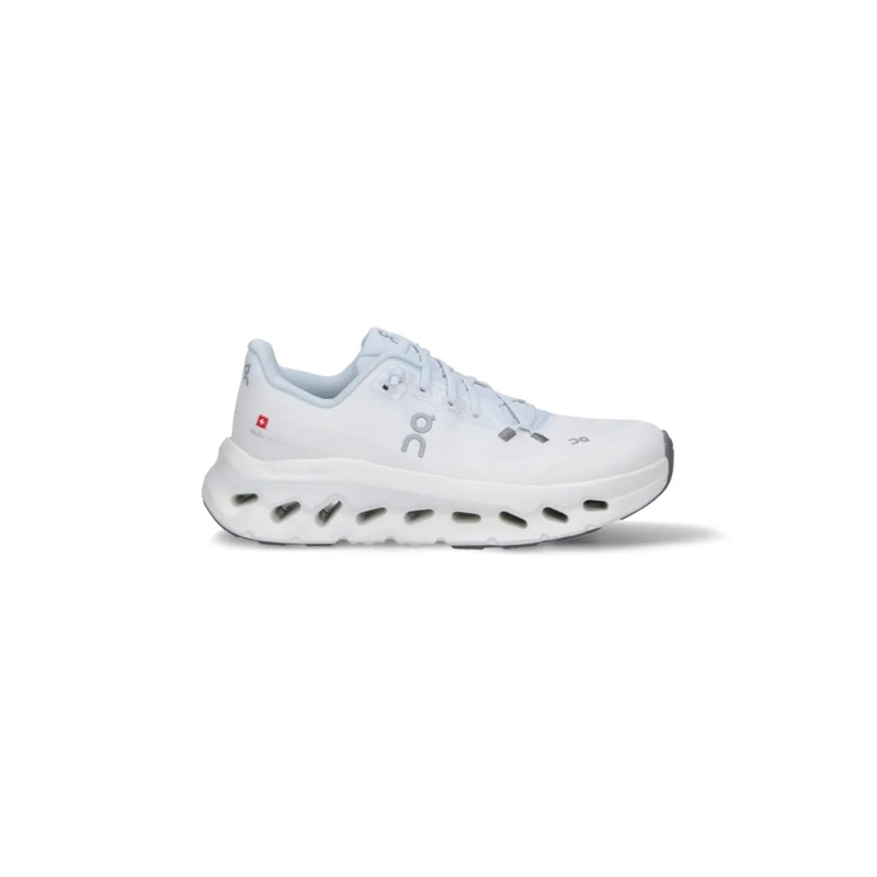 ON Low-Top-Sneaker White Sneakers With Blue Details And Logo Embroide White