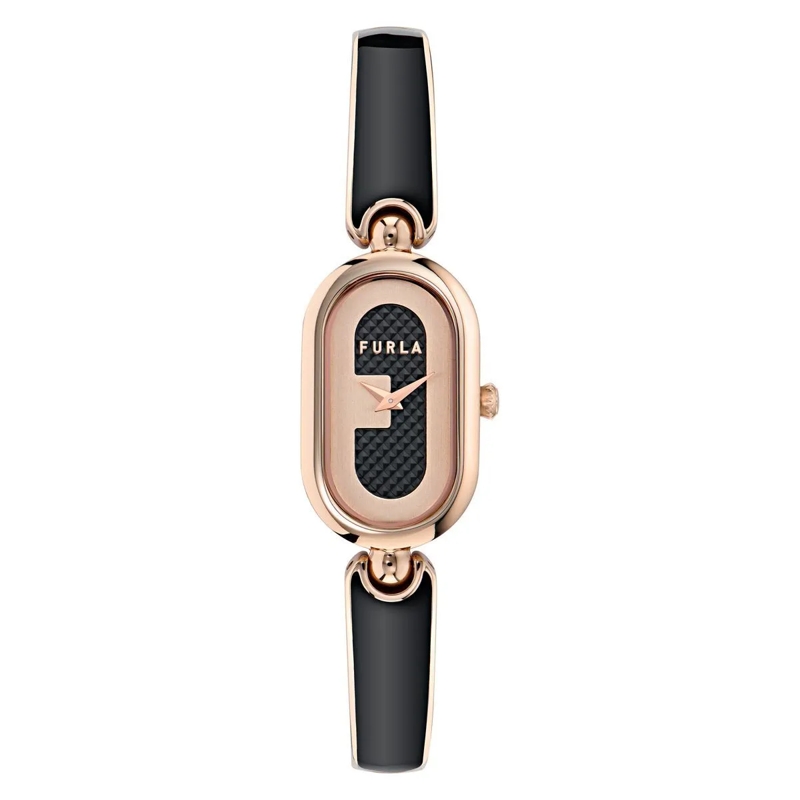 Furla Quarzuhr Quarz-Analoguhr Furla Ooh schwarz