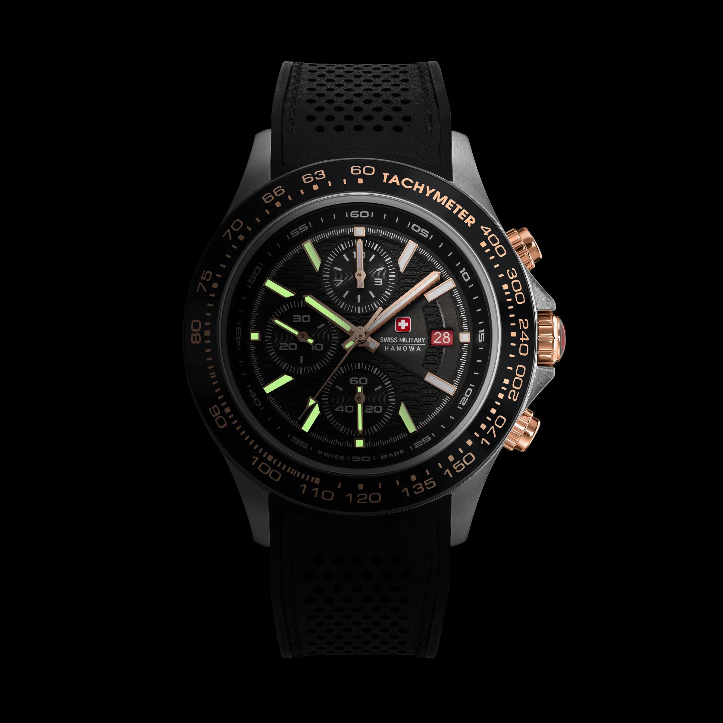Thumbnail - Swiss Military Hanowa Uhren - Quarzuhr Watchman - Gr. unisize - in Schwarz - für Damen