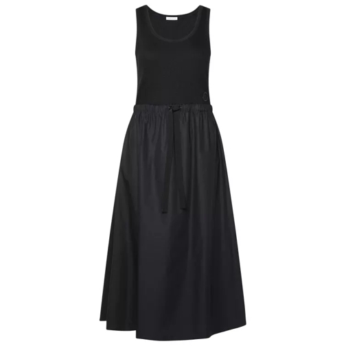Moncler Black Cotton Blend Dress Black 