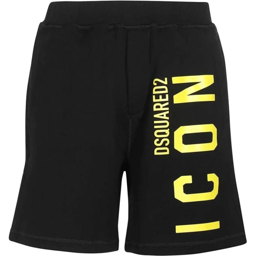 Dsquared2 Shorts Dsquared2 Cotton Logo Shorts schwarz