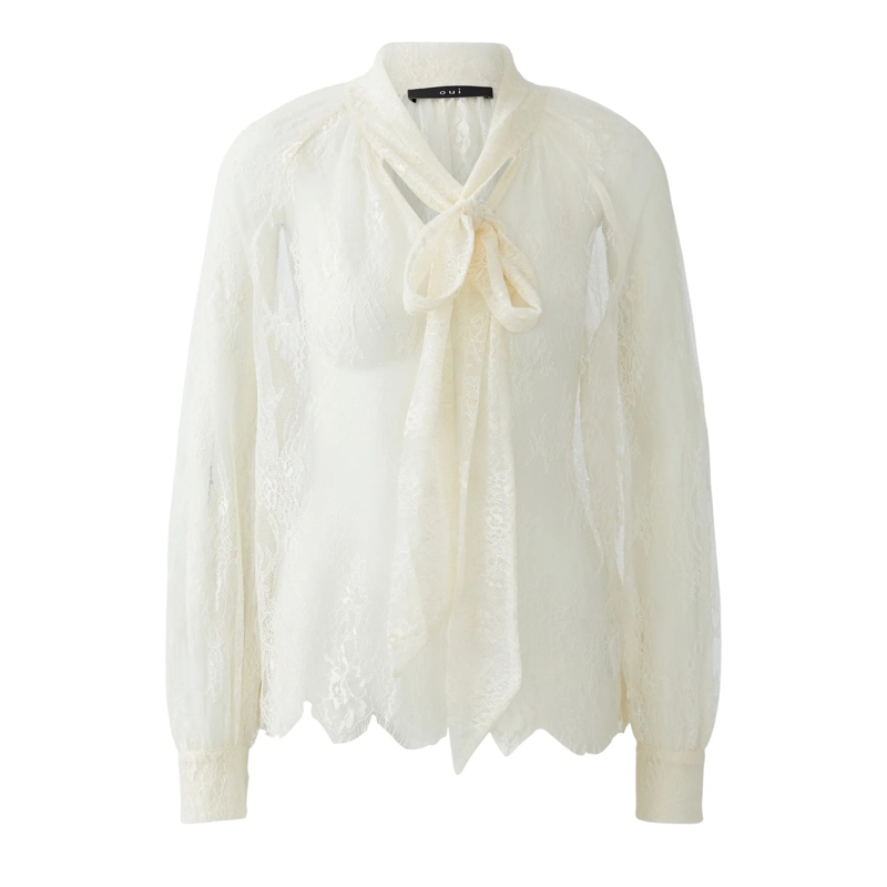 Oui Bluse Bluse creme