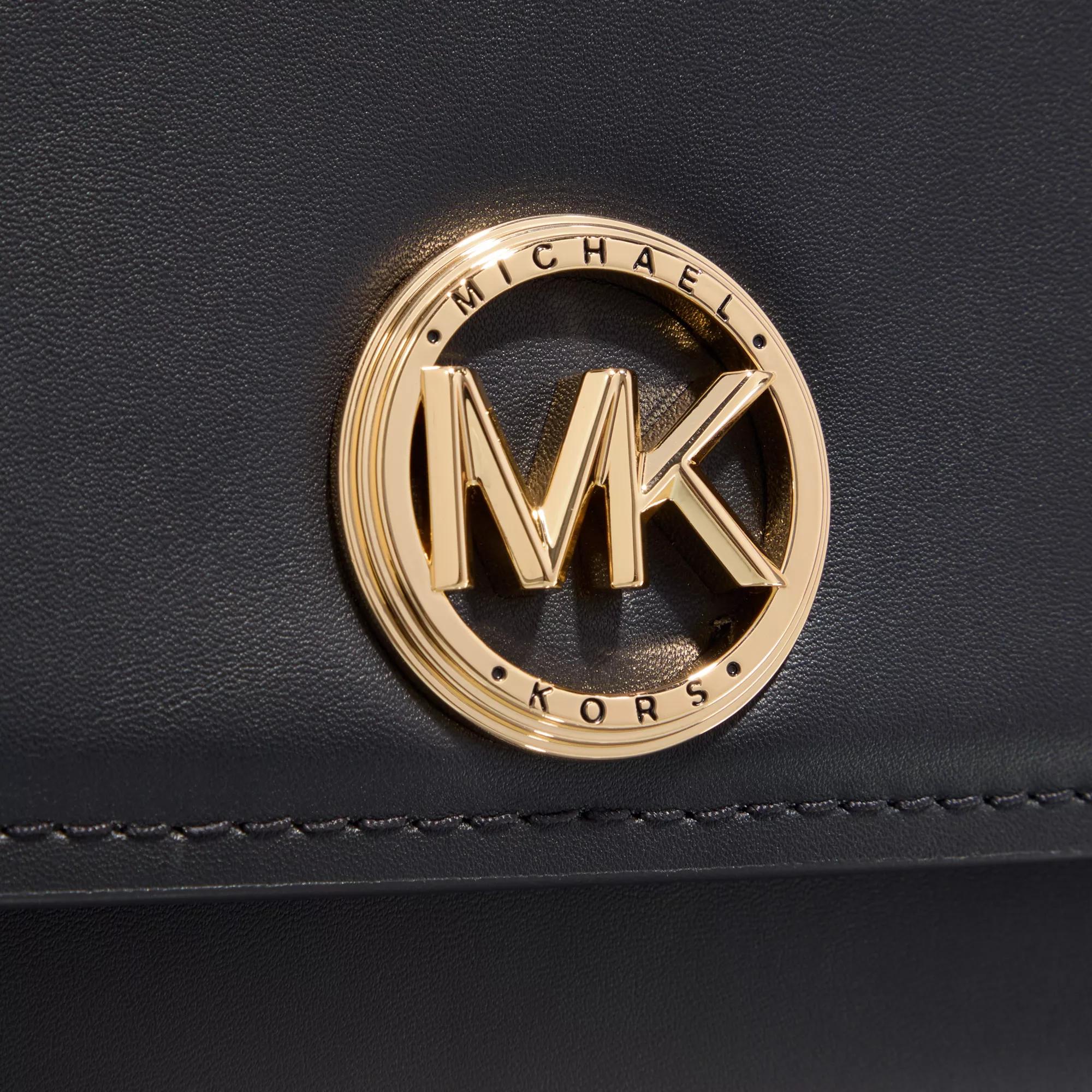 Michael Kors Satchels Md Ew Th Chn Satchel in zwart