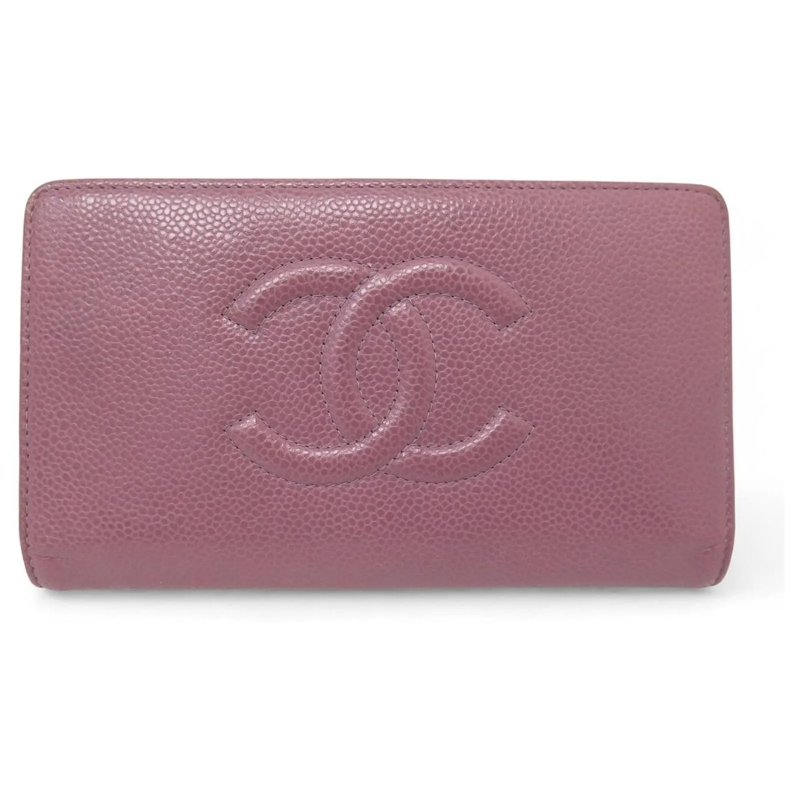Chanel Porte-monnaie CHANEL CC LOGO KAURIERLEDER GELDBÃ–RSE ROSA pink