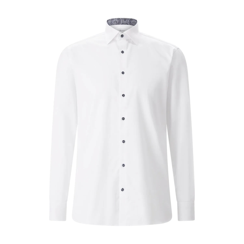 STENSTRÖMS Chemise Regular-Fit Hemd aus Baumwolle blau