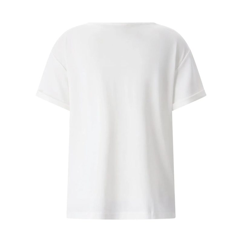 Kimmich Trikot T-Shirt T-Shirt aus Viskos-Crêpe weiß(Image 2)