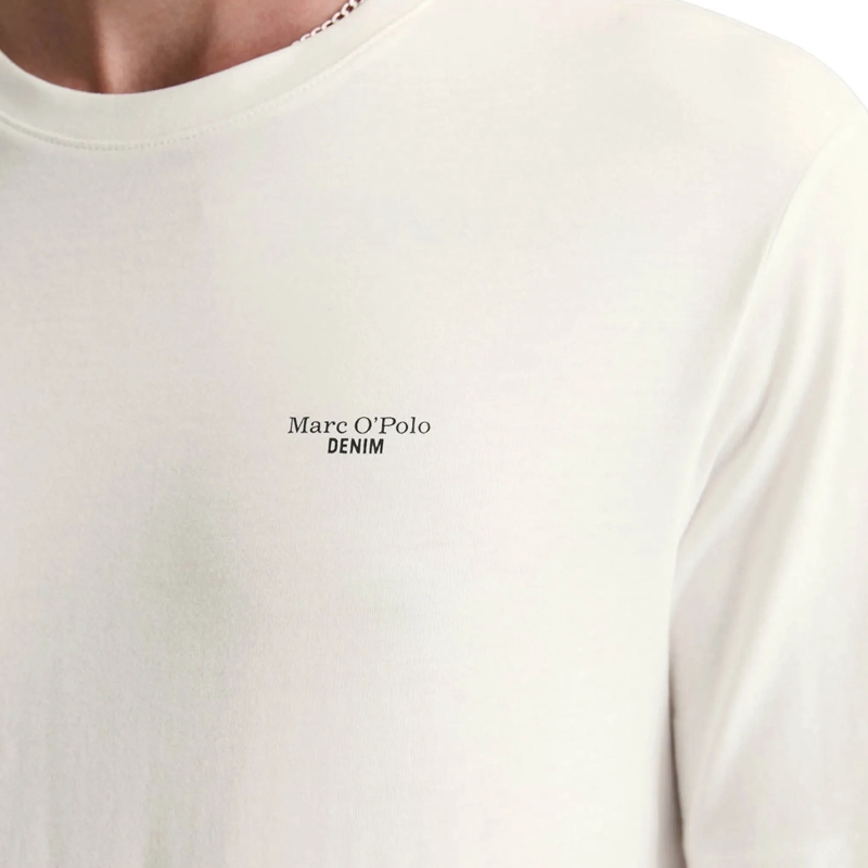 Marc O´Polo Hemd T-Shirt, SSL, Logo Print, Reg F 1er Pack weiss(Image 4)