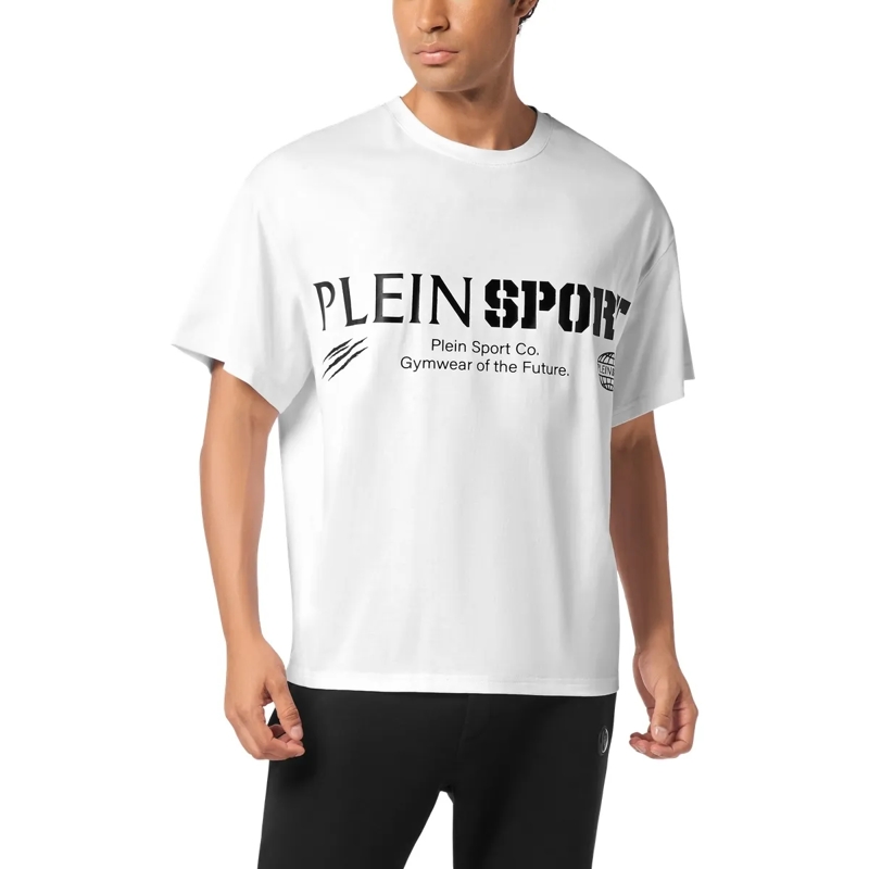 Plein Sport T-Shirt T-Shirt Rundhalsausschnitt Ss Logo weiss(Image 3)