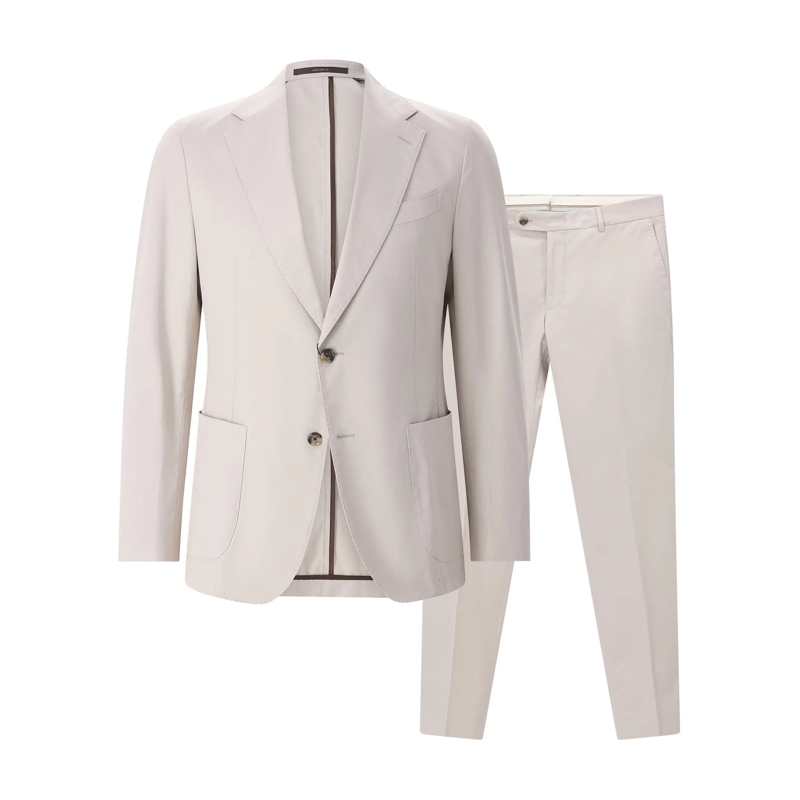 windsor. Anzugkombination Zweiteiliger Anzug aus Baumwolle beige