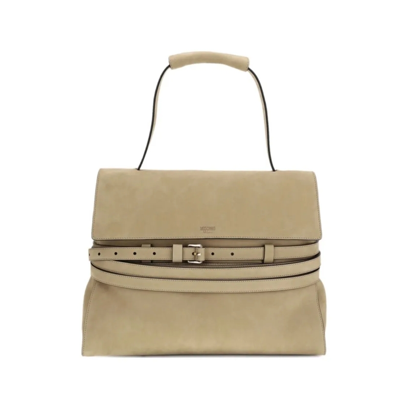 Moschino Sac à bandoulière Structured Rectangular Bag Neutrals