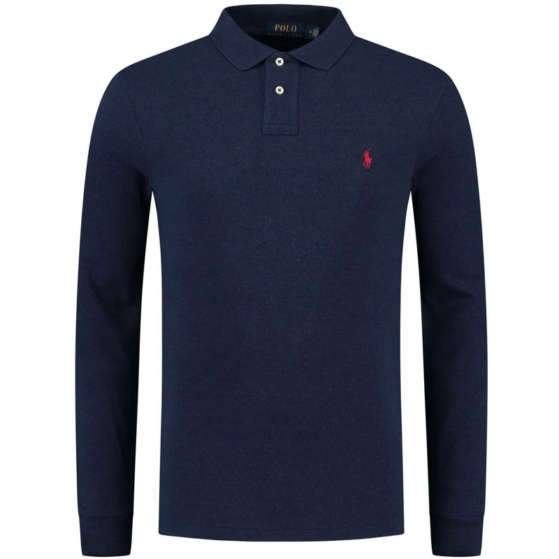Ralph Lauren Polo Slim Fit 'mesh' Polo blau