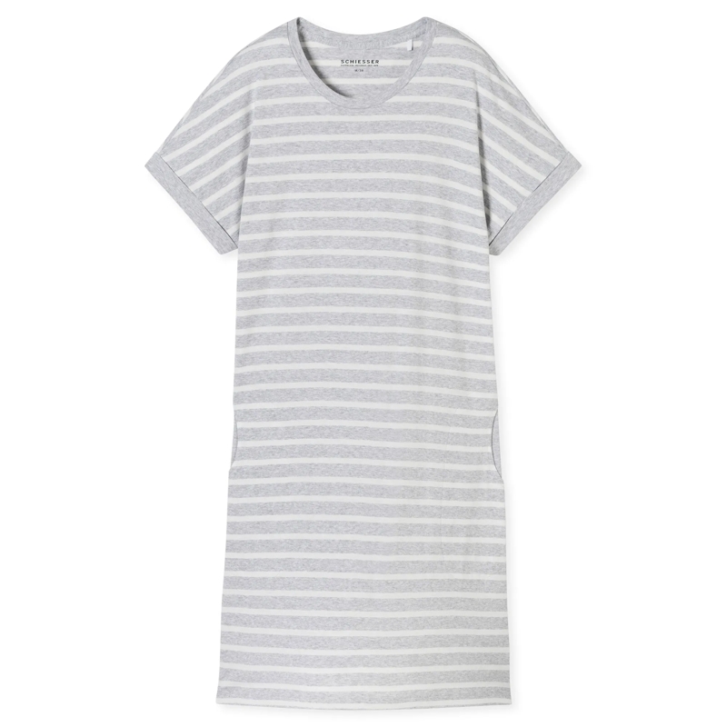 SCHIESSER  SCHIESSER SCHIESSER Damen Nachthemd 95cm - Nachtwä grau