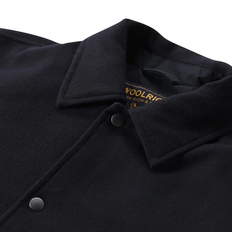 Woolrich veste Overshirt Keating mit Daunen dunkelblau(Image 4)