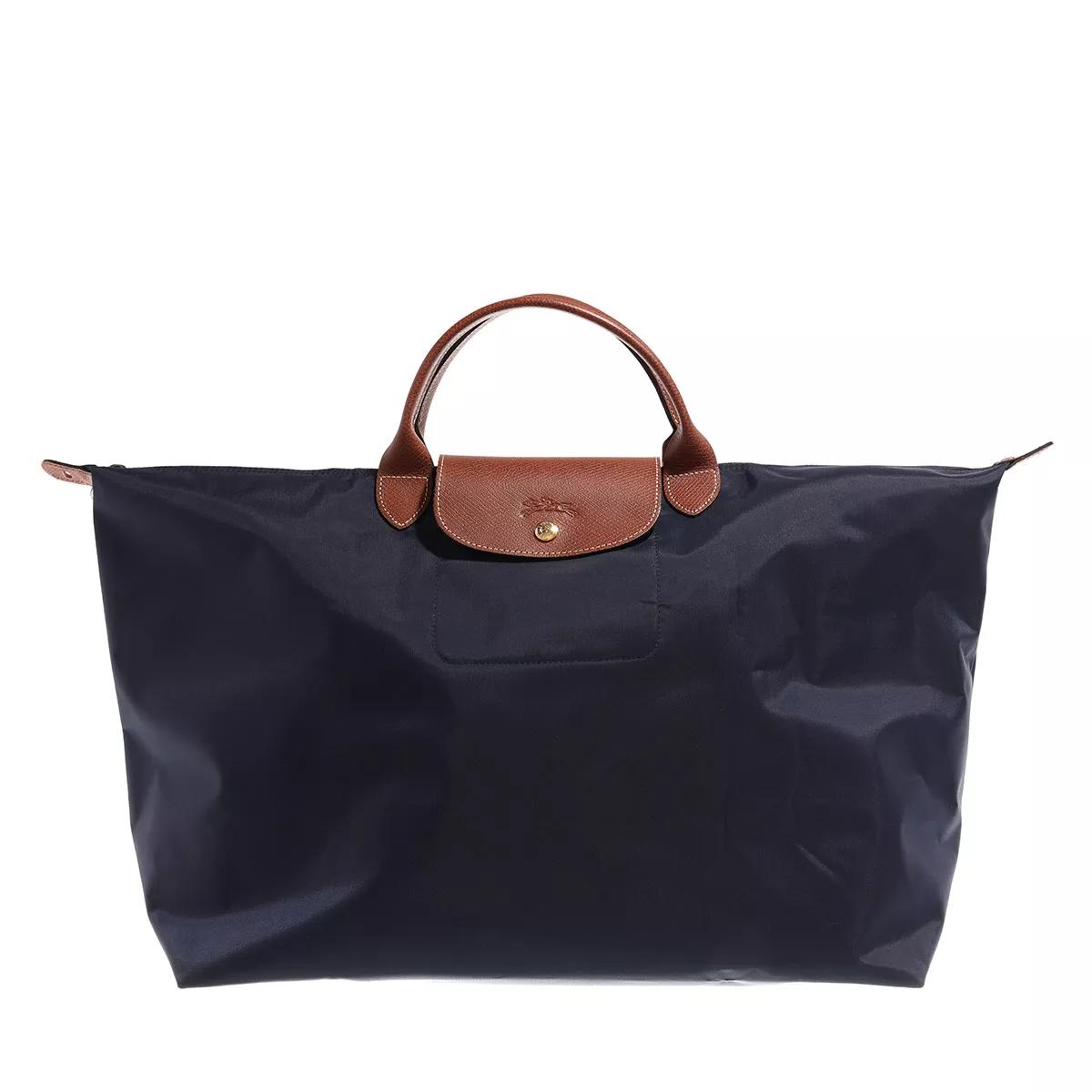 Longchamp Weekender - Le Pliage Original Travel bag L - Gr. unisize - in Blau - für Damen - aus Canvas & Synthetisches Material & Leder