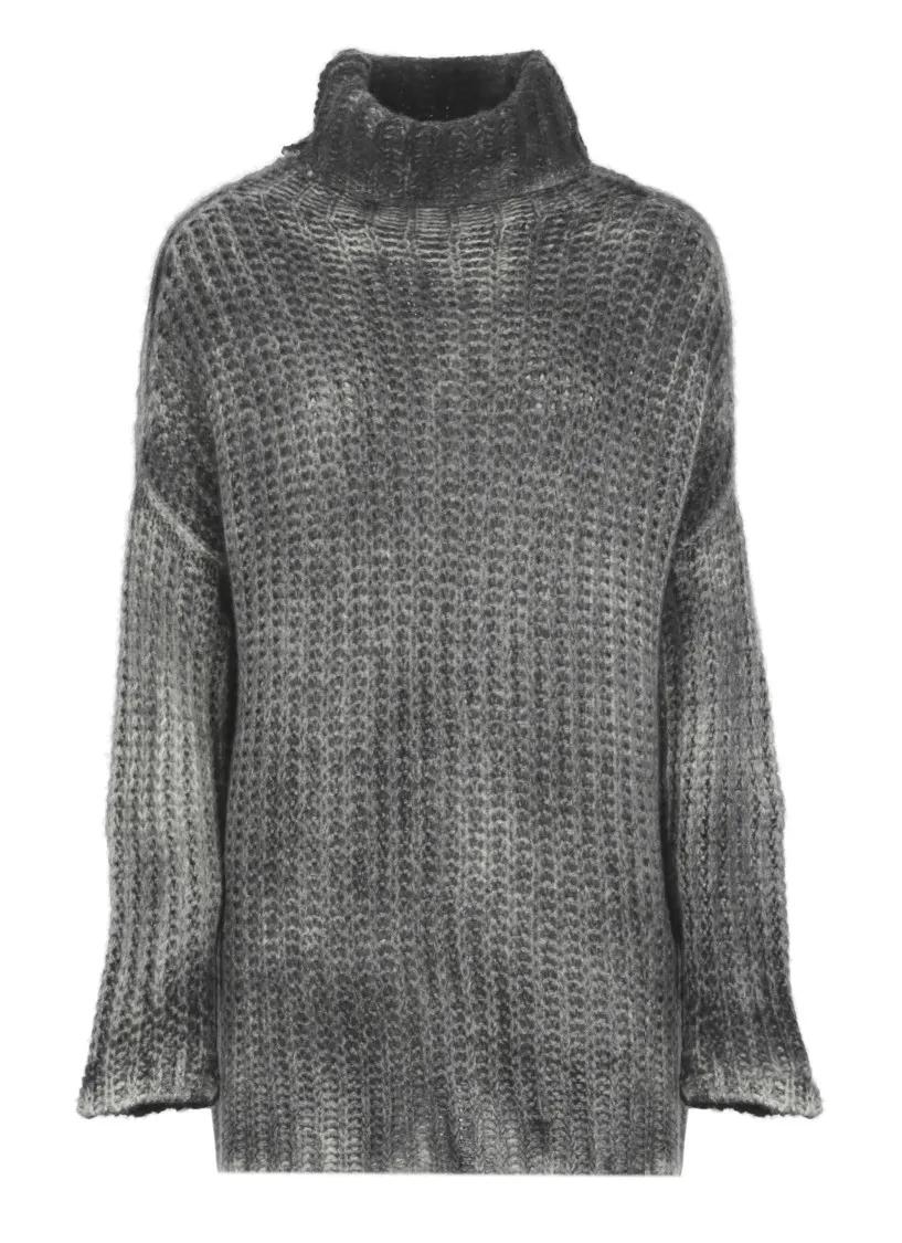 CALIBAN - Cashmere And Silk Sweater - Größe S - grau