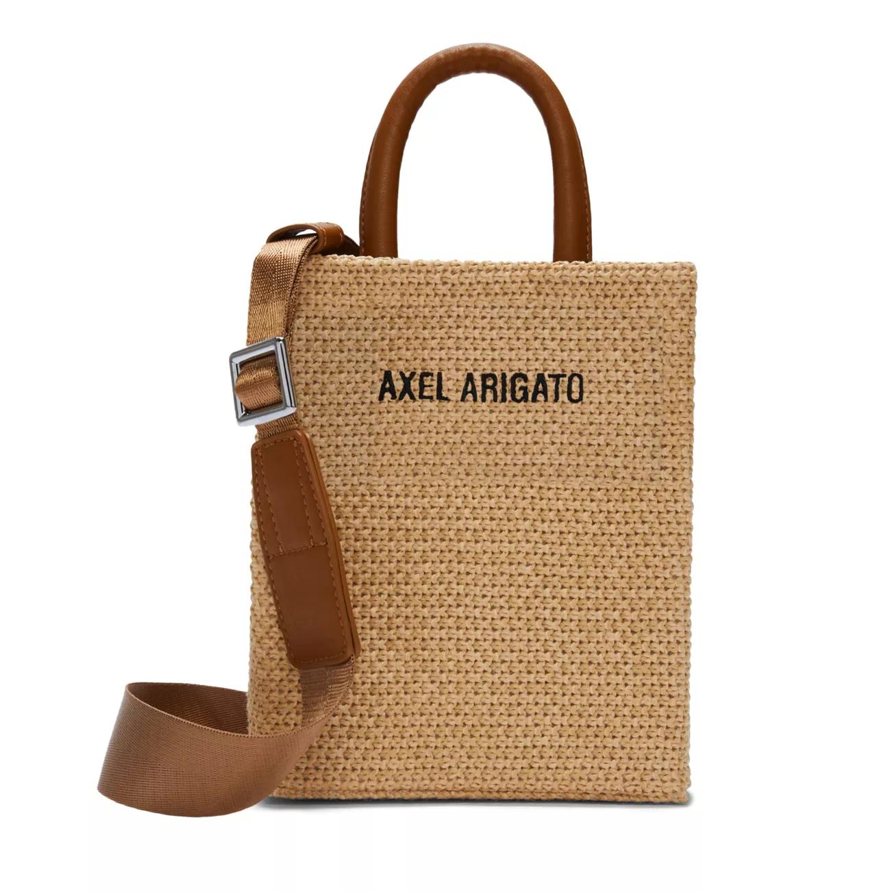 Axel Arigato Shopper - AXEL ARIGATO Mini Shoppingbag aus Raffia - Gr. unisize - in Beige - für Damen