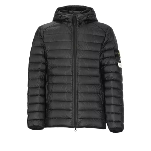 Stone Island Quilted Jacket With Logo Black 