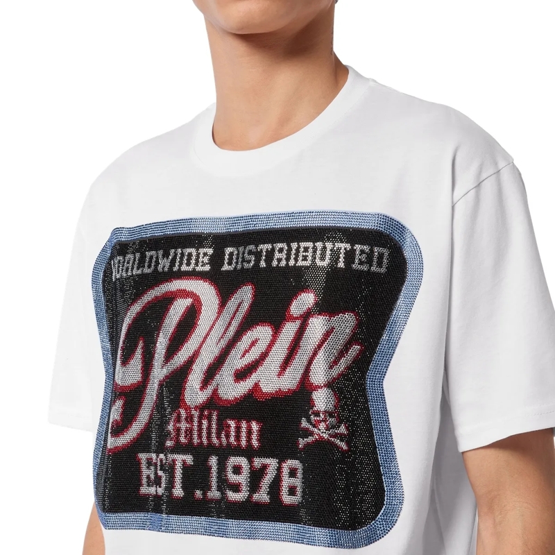 Philipp Plein T-Shirt T-Shirt Rundhalsausschnitt Milan weiss(Image 5)